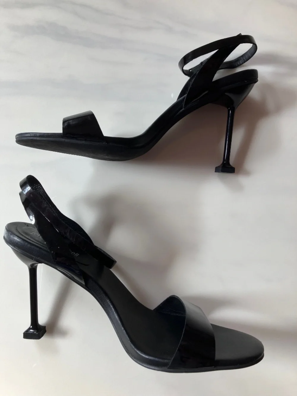 Jeffrey Campbell Black Angelic Ankle Strap Sandal Heels 10
